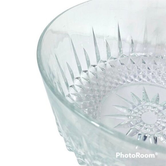 Vintage Arcoroc France Crystal Salad Serving Bowl 8" - Picture 5 of 8